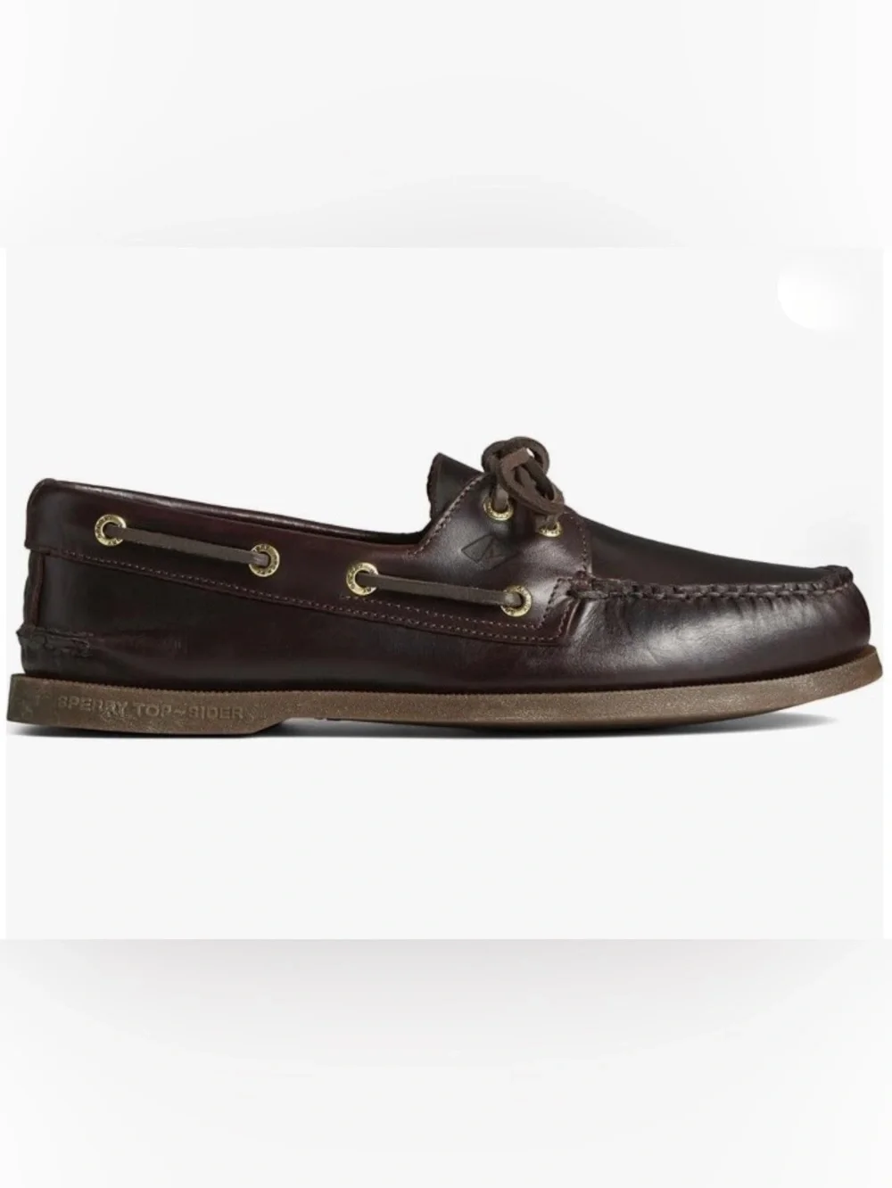 Classic Sperry Topsider Men's Brown Leather Boat Shoes Size 8